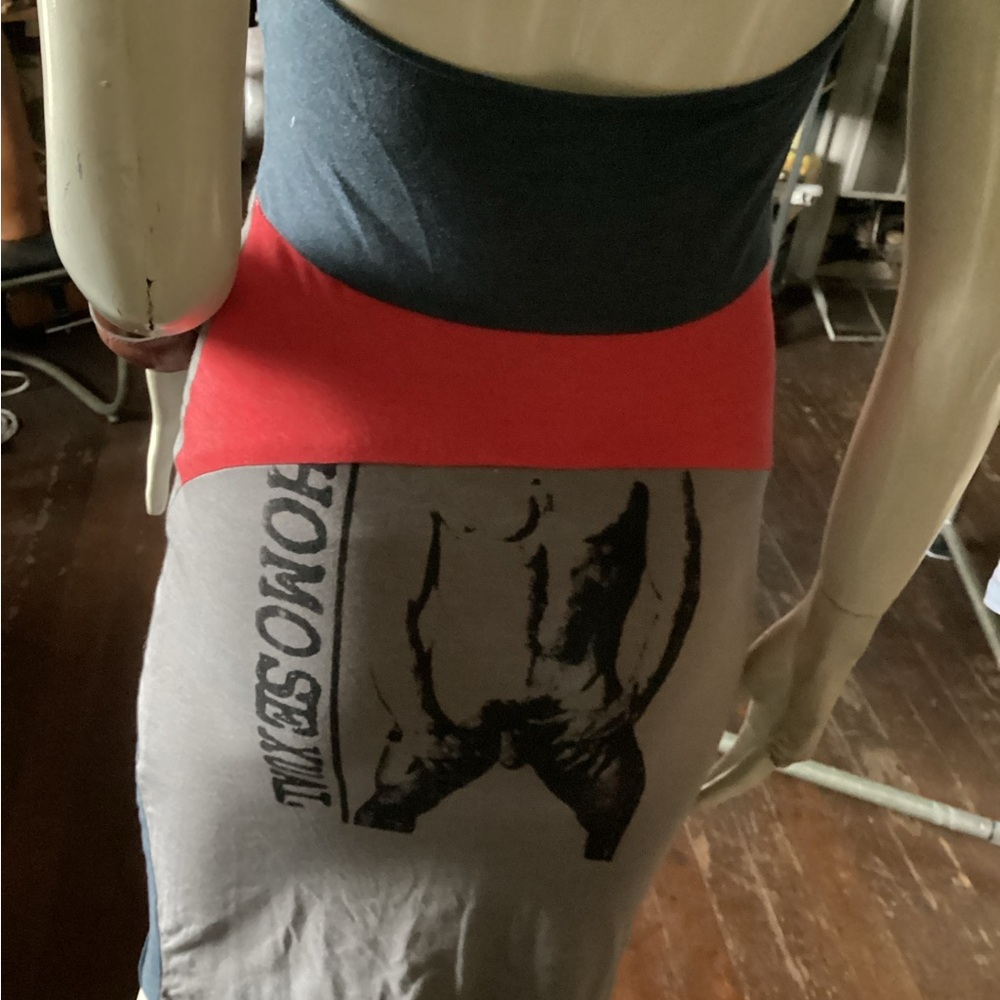 Sample Deconstructed Patchwork T Shirt Dress - image 3